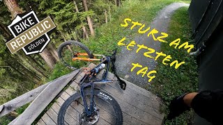 Sturz am Final Day | Bikerepublic Sölden 2023