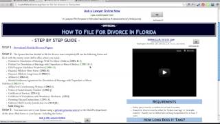 Free Florida Divorce Papers and Forms