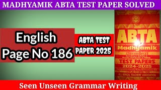 class 10 abta test paper 2025 english Page 186