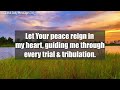 lord god let your peace reign in my heart guiding me through every trial u0026 tribulation… 667