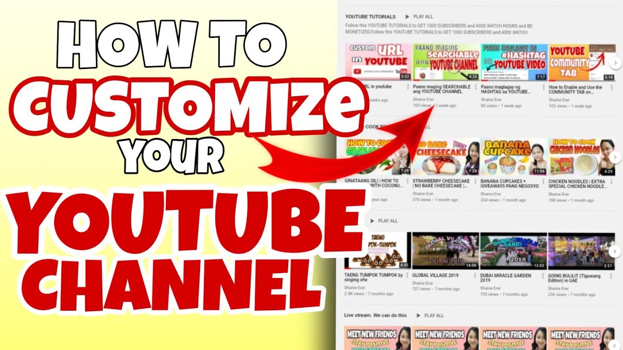 Customize Your Youtube Channel Get More Subscribers Youtube Customize Your Youtube Channel Get More Subscribers Youtube
