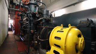 H.C. Ørsted engine – compressor running