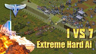 Red Alert 2 Yuri's Revenge - 1 vs 7 Extreme Hard AI