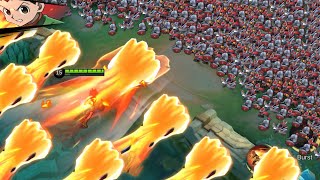 GON Dyrroth skin vs 1,000 minions! (powerful Nen effects)