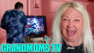 Smashing Angry Grandmoms TV, Then Surprising Her With NEW 4K TV!