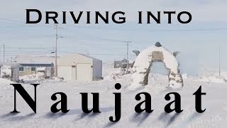 Driving into Naujaat  NU CANADA