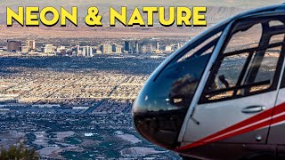 Las Vegas Helicopter Landing Experience | Neon \u0026 Nature by Maverick Helicopters