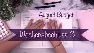 Wochenabschluss 3 🌸  Meine echten Ausgaben 🌸 Sparen mit der Umschlagmethode