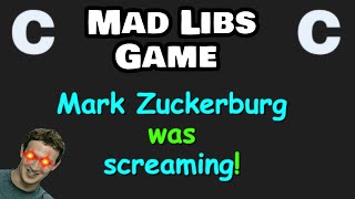 Let's code a mad libs game with C programming! 📖