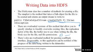 BDA 06 05 2020 : Writing Local file to HDFS using Java Progam