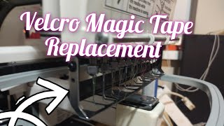 Embroidery Machine Velcro Magic Tape Replacement and Hook Catcher Alignment