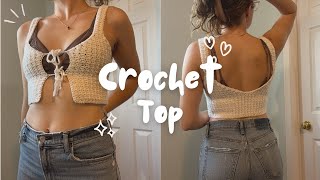 how to crochet a top | QUICK and easy