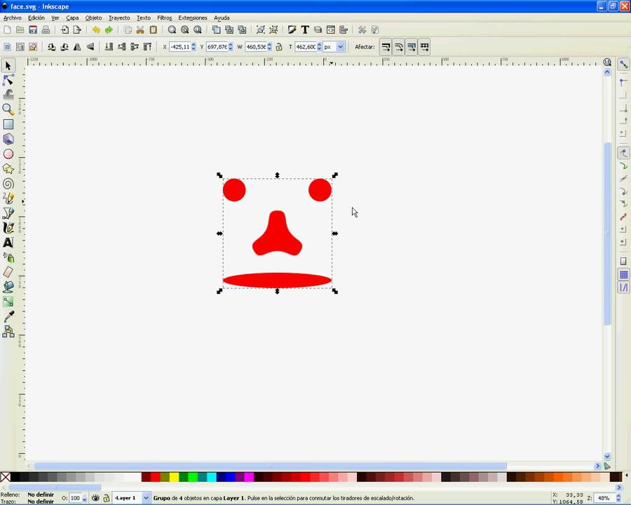 Curso Inkscape 8 - Agrupar Y Desagrupar Objetos - YouTube