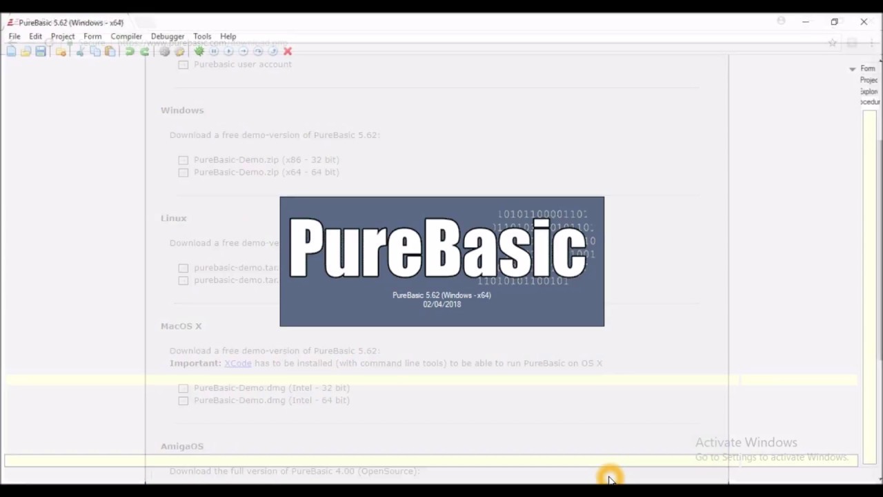 Purebasic Hello World Program Youtube