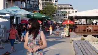 Balchick (Балчик) marina, beach and Royal Palace, Bulgaria