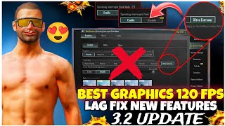 3.2 UPDATE NO MORE LAG🔥NEW BEST GRAPHICS SETTING 120 FPS❤LOW-END & HIGH DEVICE BGMI 3.2 NEW FEATURES