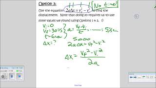 H Vid 2.1 - Displacement through acceleration