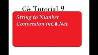 Convert String to Number in C#