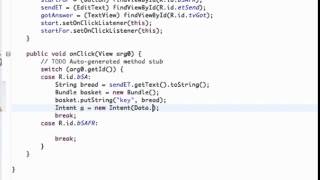Android Application Development Tutorial 47 Passing a String between Activities
