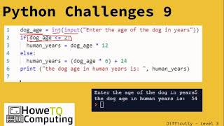 Python challenges level 3 challenge 9