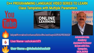 class template with Multiple Parameters in C++ Programming Language