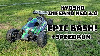 KYOSHO INFERNO NEO 3.0 NITRO - EPIC BASH + SPEEDRUN