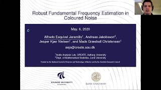 ICASSP 2020 - Alfredo Esquivel Jaramillo - Robust Fundamental Frequency Estimation in Coloured Noise