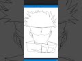 Draw Gojo using python | #shorts #python #coding #sketch #graphics #anime #animation