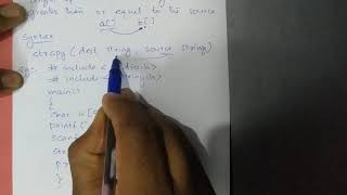 C Programming string strcpy() in malayalam