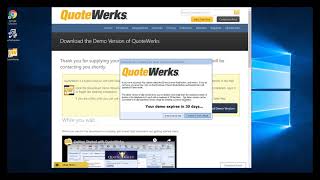 Installing QuoteWerks for First Time