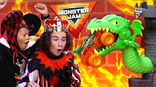 Dueling Dragon Monster Truck Action! 🔥 Awesome MONSTER JAM Playset - Revved Up Recaps