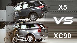 2019 BMW X5 vs 2019 Volvo XC90 - CRASH TEST