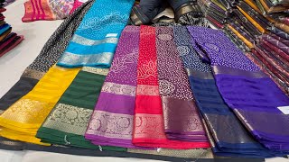 From 180/-‼️chickpet Bangalore wholesale fancy Designer sarees🔥Dasara Diwali festival Giffting saree