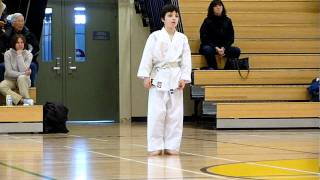 Shotokan White To Yellow Belt Test: Heian Shodan | Winnipeg Karate for Kids | Shihan Woon-a-tai 2012