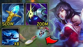 THIS SUPER KITE AHRI BUILD IS 100% TOO FUN (8 DASHES, EVERY SPELL SLOWS)