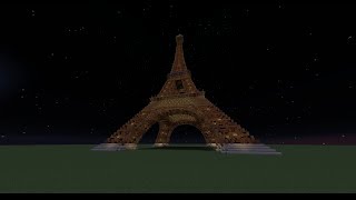 Minecraft Timelapse : Le tour du monde en construction #Ep2 La Tour Eiffel