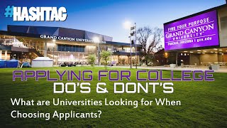 What are Universities Looking for When Choosing Applicants