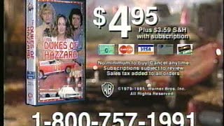 (1997) Columbia House VHS Dukes of Hazzard series tv offer