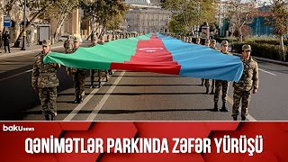 Qənimətlər parkında Zəfər Yürüşü davam edir - CANLI BAĞLANTI (08.11.2021)