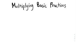 Multiplying Basic Fractions (1/2 times 1/3)