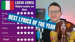 RATING Lucio Corsi - Volevo essere un duro - ITALY EUROVISION 2025 - Meaning explained