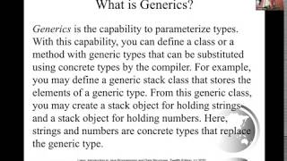 Daniel Liang Java Sections 19.1 and 19.2