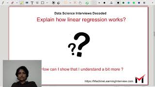 Explain How linear regression works ? (3 minutes)