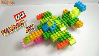 Lego Pesawat JET Tempur | Cara membuat pesawat terbang dari Lego balok| how to make a air plane