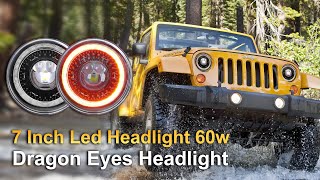 LOYO 2022 latest 7-inch Dragon Eye headlight installation