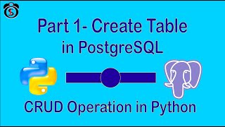 Part 1 Python PostgreSQL CRUD Tutorial | Create, Read, Update, Delete