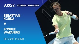 Sebastian Korda v Yosuke Watanuki Extended Highlights | Australian Open 2023 Second Round