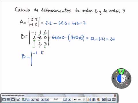 Calculo De Determinantes De Orden 2 Y 3 - YouTube