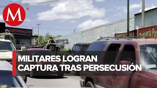 Militares arrestan a tres personas tras persecución y balacera en Nogales