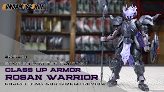 Bandai 30MF 30 Minutes Fantasy Rosan Warrior Class Up Armor Sample Build Snapfit and Simple Review